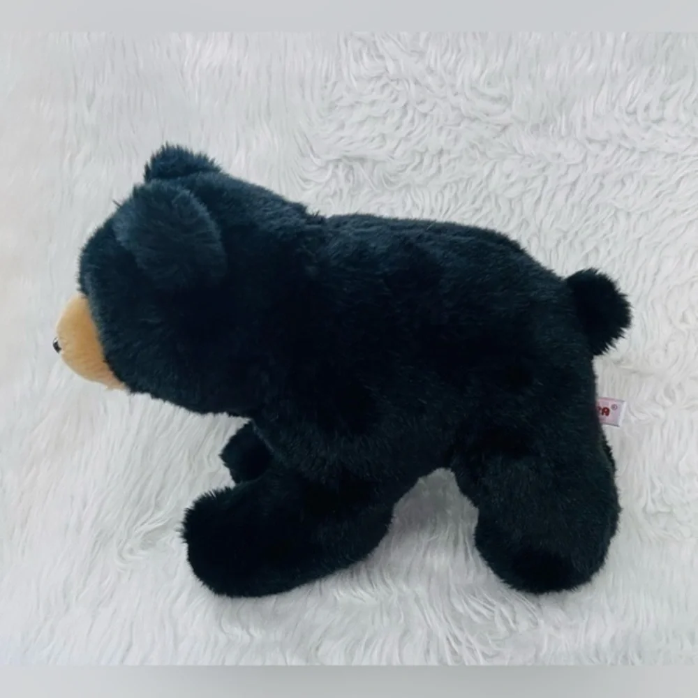New Aurora Black Bear Plush Stuffed Animal Approx 13” Gift Present